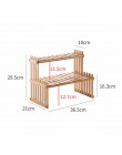 2 warstwy Bamboo Storage Rack przyprawa kuchenna Jar Bottle stojak na przyprawy dekoracja organizator półka na blat stojaki