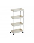 Gap Storage Rack Kitchen Slim Slide Tower Wheels oszczędność miejsca organizator ruchomy montaż plastikowa półka łazienkowa 2/3/