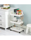 Gap Storage Rack Kitchen Slim Slide Tower Wheels oszczędność miejsca organizator ruchomy montaż plastikowa półka łazienkowa 2/3/