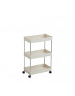 Gap Storage Rack Kitchen Slim Slide Tower Wheels oszczędność miejsca organizator ruchomy montaż plastikowa półka łazienkowa 2/3/