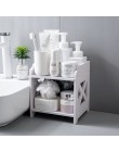OTHERHOUSE Wood Desktop półka stojak do przechowywania w łazience półki organizator na przybory do makijażu stół pojemnik na roz