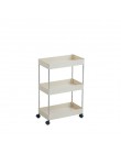 Gap Storage Rack Kitchen Slim Slide Tower Wheels oszczędność miejsca organizator ruchomy montaż plastikowa półka łazienkowa 2/3/