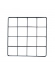 20x20cm Nordic siatka metalowa siatka diy ściana zdjęcia pocztówki ścienny wyświetlacz artystyczny organizer siatkowy ramka na z