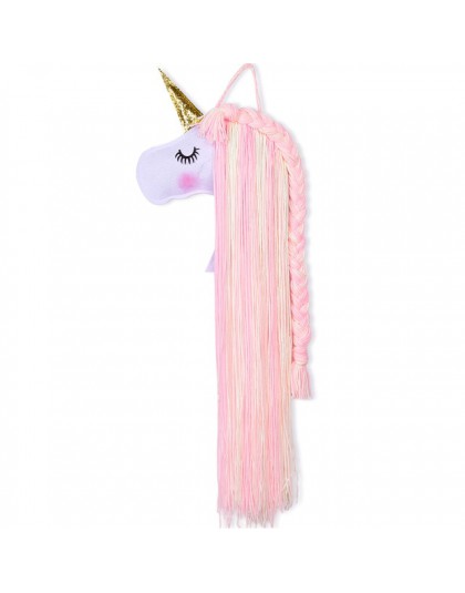 Unicorn Storage Organizer Strip spinki do włosów nakrycia głowy organizowanie paska wieszak ścienny kokardy do włosów pas do prz