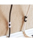 20 sztuk biały lepkości kabel drutu kabel organizator upuść klip Tidy uchwyt na przewód do ładowarki USB na blat wyposażone zaci