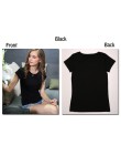 Wysokiej jakości 18 kolor S-3XL zwykły T Shirt kobiety bawełna elastyczny, w stylu Basic koszulki kobieta dorywczo bluzki z krót