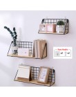 Drewniany żelazny na półkę na ścianę stojak do montowania na ścianę organizacja do kuchni sypialnia Home Decor pokój dziecięcy D