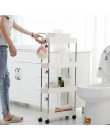 Półka na kółkach stojak organizer plastikowy dwukomorowy trzykomorowy czterokomorowy pojemny