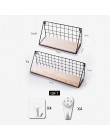 Drewniany żelazny na półkę na ścianę stojak do montowania na ścianę organizacja do kuchni sypialnia Home Decor pokój dziecięcy D