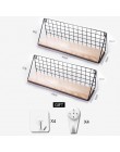 Drewniany żelazny na półkę na ścianę stojak do montowania na ścianę organizacja do kuchni sypialnia Home Decor pokój dziecięcy D
