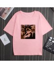 Moją depresję mój mózg mój niepokój list drukuj różowy T Shirt parodia osobowości Vogue nowy Harajuku dorywczo luźne kobiety Top