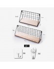 Drewniany żelazny na półkę na ścianę stojak do montowania na ścianę organizacja do kuchni sypialnia Home Decor pokój dziecięcy D