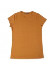 Wysokiej jakości 18 kolor S-3XL zwykły T Shirt kobiety bawełna elastyczny, w stylu Basic koszulki kobieta dorywczo bluzki z krót