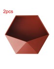 Nordic Living Room naścienna geometryczna bezdotykowa dekoracja ścienna półka łazienkowa dekoracja salonu sześciokątny stojak do