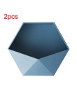 Nordic Living Room naścienna geometryczna bezdotykowa dekoracja ścienna półka łazienkowa dekoracja salonu sześciokątny stojak do