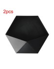Nordic Living Room naścienna geometryczna bezdotykowa dekoracja ścienna półka łazienkowa dekoracja salonu sześciokątny stojak do