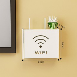 Do montażu na ścianie drewna bezprzewodowy router wi-fi pudełko do przechowywania półka ścienna zawieszki uchwyt na kable 3 rozm
