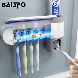 2 w 1 światło ultrafioletowe ultrafioletowe sterylizator szczoteczki do zębów uchwyt na szczoteczki do zębów automatyczna pasta 