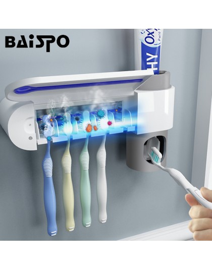 2 w 1 światło ultrafioletowe ultrafioletowe sterylizator szczoteczki do zębów uchwyt na szczoteczki do zębów automatyczna pasta 