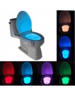 Inteligentna toaleta wc Nightlight LED Body z czujnikiem ruchu On/Off lampa z czujnikiem na muszlę 8 kolorowa lampa toaletowa ho