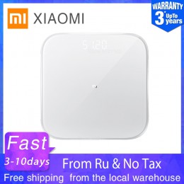 XIAOMI MIJIA Mi inteligentna skala 2 łazienka cyfrowa elektroniczna waga podłogowa obiekt waga bilans ekran LED Bluetooth Mifit 