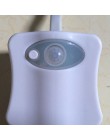 Inteligentna toaleta wc Nightlight LED Body z czujnikiem ruchu On/Off lampa z czujnikiem na muszlę 8 wielokolorowa lampa toaleto