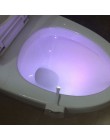 Inteligentna toaleta wc Nightlight LED Body z czujnikiem ruchu On/Off lampa z czujnikiem na muszlę 8 wielokolorowa lampa toaleto