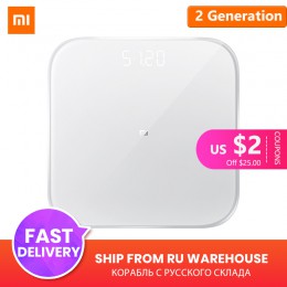 Oryginalny Xiao mi mi inteligentna waga 2 zdrowie waga 2 Bluetooth 5 cyfrowa skala wsparcie Android 4.3 iOS 9 mi fit APP
