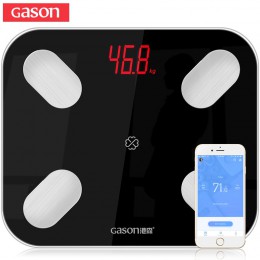 GASON S4 waga do pomiaru tkanki tłuszczowej podłoga naukowa inteligentna elektroniczna LED waga cyfrowa łazienka bilans Bluetoot