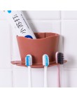 Plastikowy uchwyt na szczoteczki do zębów stojak do przechowywania pasty do zębów organizer łazienkowy