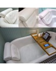 Oddychająca siatka 3D Spa poduszka do kąpieli z przyssawkami szyja i podparcie pleców poduszka Spa do domowego jacuzzi akcesoria