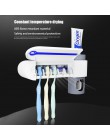 ONEUP antybakteryjny uchwyt na szczoteczki do zębów UV automatyczny dozownik pasty do zębów sterylizacja środek czyszczący do do