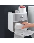 LEDFRE plastikowa toaleta uchwyt na papier łazienka podwójne pudełko na chusteczki naścienny pojemnik na papier toaletowy
