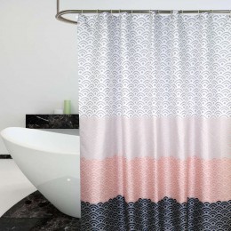 Nordic zasłona prysznicowa geometryczne color block kurtyny kąpielowe łazienka dla wanna wanna pokrywa bardzo duża szerokości 12