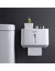 ONEUP przenośny uchwyt na papier toaletowy plastikowy wodoodporny dozownik papieru na toaletę domowe pudło do przechowywania akc