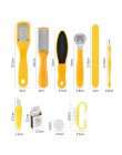GOALONE 10 w 1 skrobaczka do stóp profesjonalne narzędzia do pedicure zestaw Rasp Foot File Callu Remover zestaw stóp złuszczają