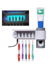 ABEDOE 2 w 1 sterylizator uv do szczoteczki do zębów uchwyt na szczoteczki do zębów automatyczna pasta do zębów dozownik dozowni