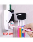 ABEDOE 2 w 1 sterylizator uv do szczoteczki do zębów uchwyt na szczoteczki do zębów automatyczna pasta do zębów dozownik dozowni