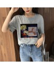 Lato 2019 nowa kreskówka Harajuku księżniczka T koszula O-Neck Punk estetyka TShirt drukuj Casual odzież typu streetwear z krótk