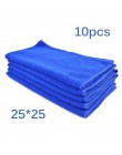 10 sztuk czyszczenie z mikrofibry Auto ściereczka ściereczki do mycia ręcznik Duster 25*25cm samochód sprzątanie domu ręczniki z