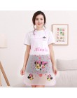 1pc Cute Cartoon księżniczka fartuch Jingle Cat Mickey pół przezroczysty fartuch wodoodporny kuchnia anty-olej fartuch bez rękaw