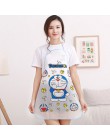 1pc Cute Cartoon księżniczka fartuch Jingle Cat Mickey pół przezroczysty fartuch wodoodporny kuchnia anty-olej fartuch bez rękaw