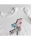 100% bawełna damska koszulka z krótkim rękawem topy list drukuj O-Neck czarne białe koszulki kobieta 2020 Summer Lady Tshirt w m