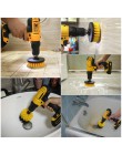 4 sztuk wiertła zestaw szczotek-wiercenia BrushPower Scrubber do czyszczenia wanna do łazienki szczotka do czyszczenia wiertarka