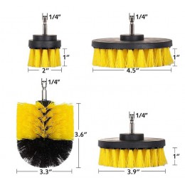 4 sztuk wiertła zestaw szczotek-wiercenia BrushPower Scrubber do czyszczenia wanna do łazienki szczotka do czyszczenia wiertarka
