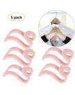 5 sztuk mini ubrania wieszak kreatywny z tworzywa sztucznego domu łatwy hak organizer do szafy uchwyt na półkę hak DIY wieszak n
