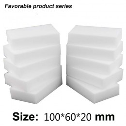 50 sztuk 10*6*2 cm biała gąbka kuchenna wysokiej gęstości mycia naczyń melaminy magiczne czyszczenie naczynia czysta gąbka z mel