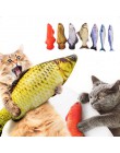 Pet miękki pluszowy 3D w kształcie ryby zabawka dla kota interaktywne prezenty ryby kocimiętka zabawki wypchana poduszka lalka s