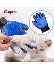 Pet Glove Cat rękawica do pielęgnacji włosy kota furminator rękawice grzebień dla psa dla kotów kąpiel czysty masaż depilator Br