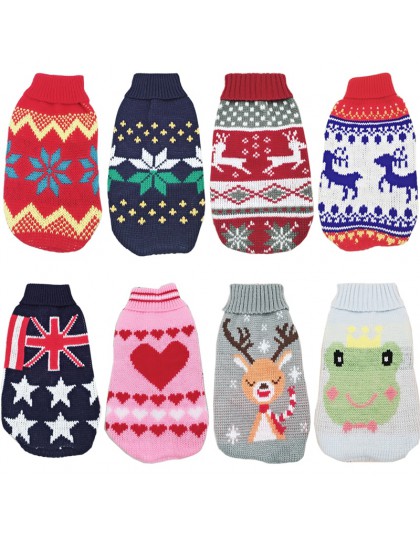 Boże narodzenie kot sweter dla psa sweter zimowy pies ubrania dla małe pieski chihuahua Yorkies kurtka dla szczeniaka odzież dla